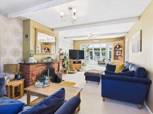 Living room toward sunroom - click for photo gallery